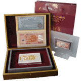 纯金微缩版龙钞