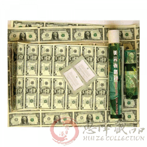 美元整版连体钞大全套