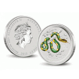 澳大利亚2013蛇年彩色银币