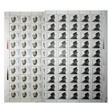 J155彭德怀同志诞生九十周年整版票