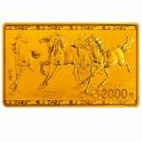 2015年徐悲鸿5盎司六骏图方形金币