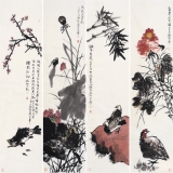 潘锡林《四条屏》