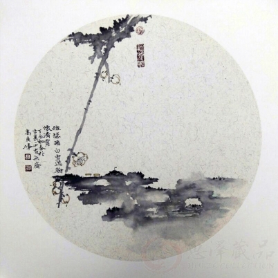 高广峰《雅瑟飞白雪 逸翰怀清霄》 四尺斗方