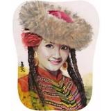 赵金文《新疆女孩 》35×46cm