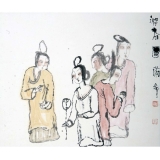 隋牟《游春图》斗方