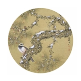 郭慧庆《花鸟七》斗方