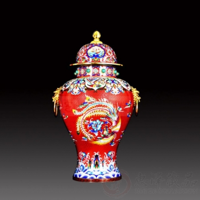 张同禄景泰蓝大国雄风  景泰蓝瓶