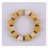 俄白花蜜蜡女神手串