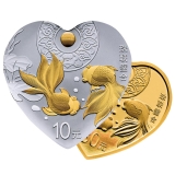 2018年吉祥文化金银纪念币 珠联璧合（5g金+30g银）