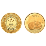 2019猪年500克圆形本色金币