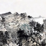 张延东《清谷云居》四尺横幅