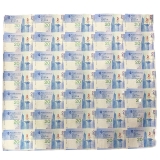 香港奥运20元35连体整版钞大炮筒