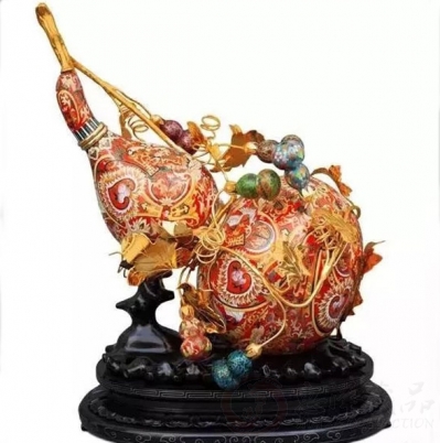 张同禄景泰蓝《吉祥万代葫芦》