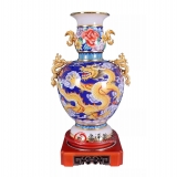 戴嘉林景泰蓝龙腾四海盛世花开