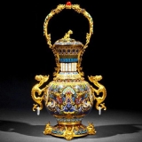 张同禄景泰蓝九龙献瑞