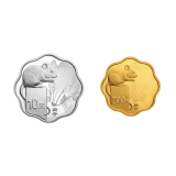 2020年鼠年梅花金银币套装