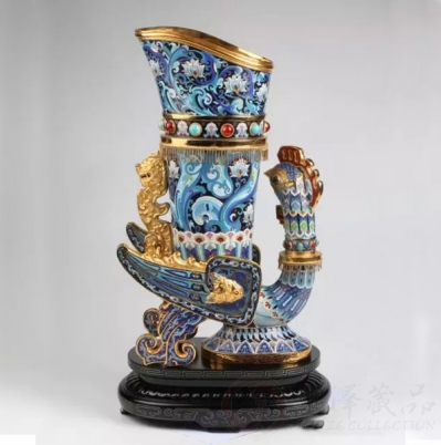 张同禄景泰蓝十大经典-鸟杯