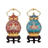 刘永森景泰蓝福来运转万代福尊